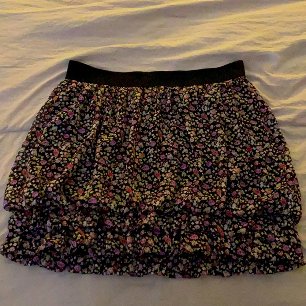 Express Floral Mini Skirt